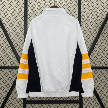 real madrid soccer windbreaker white