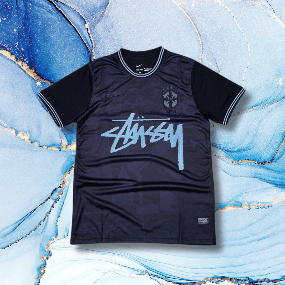 brazil stussy shirt black