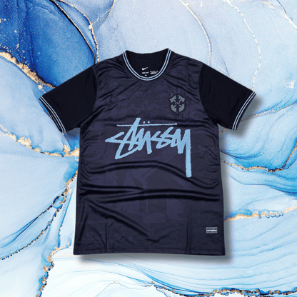 brazil stussy shirt black