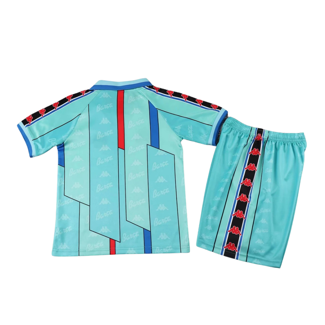 1996-1997 FC Barcelona Away Kids Kit
