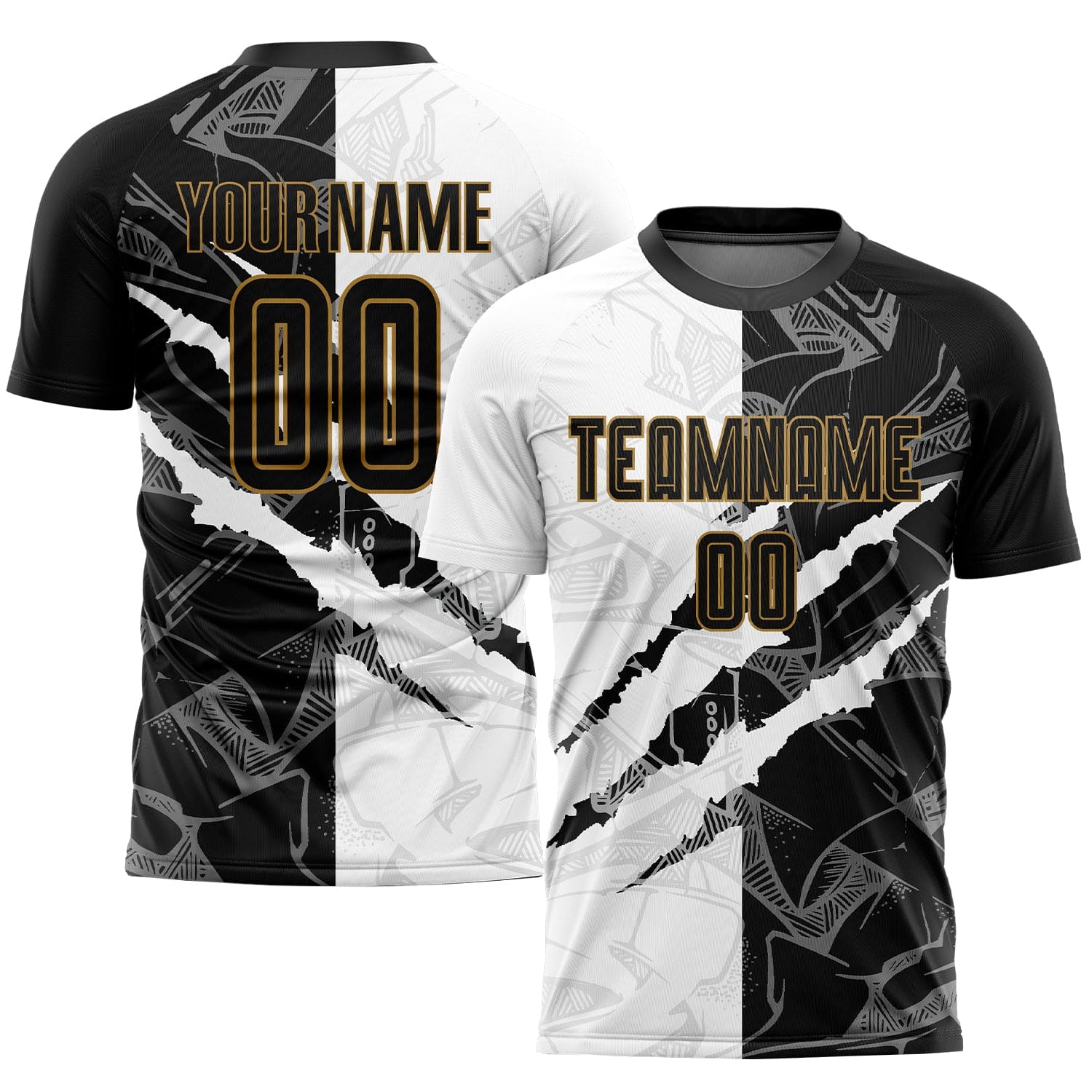 black-old-gold-graffiti-generic-brandless-football-kit