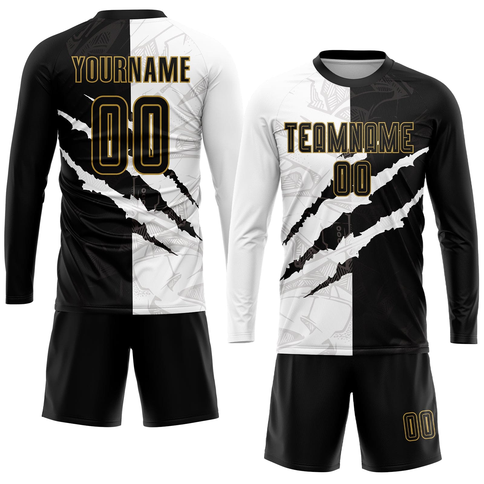 black-old-gold-graffiti-generic-brandless-football-kit