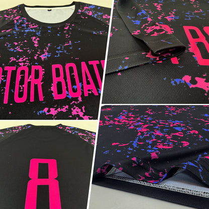 black-pink-light-blue-generic-brandless-football-kit