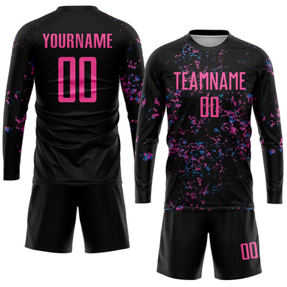 black-pink-light-blue-generic-brandless-football-kit