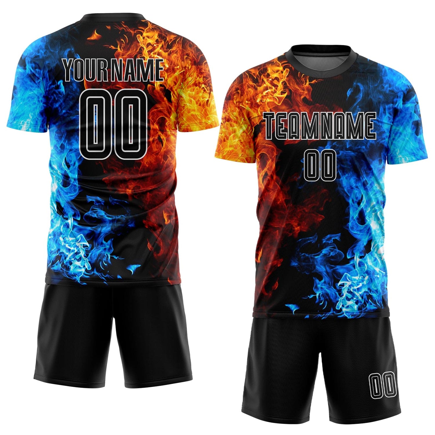 black-white-flame-figure-generic-brandless-football-kit