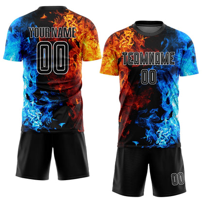 black-white-flame-figure-generic-brandless-football-kit