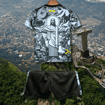 brazil x jesus christ 24 25 kids football kit