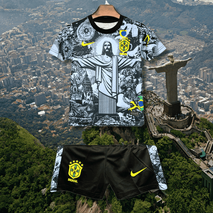 brazil x jesus christ 24 25 kids football kit
