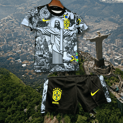 brazil x jesus christ 24 25 kids football kit