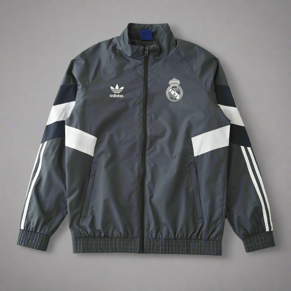 real madrid soccer windbreaker