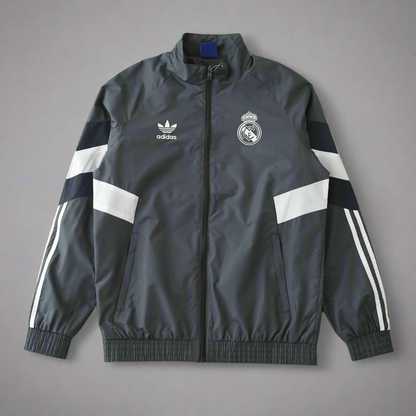 real madrid soccer windbreaker