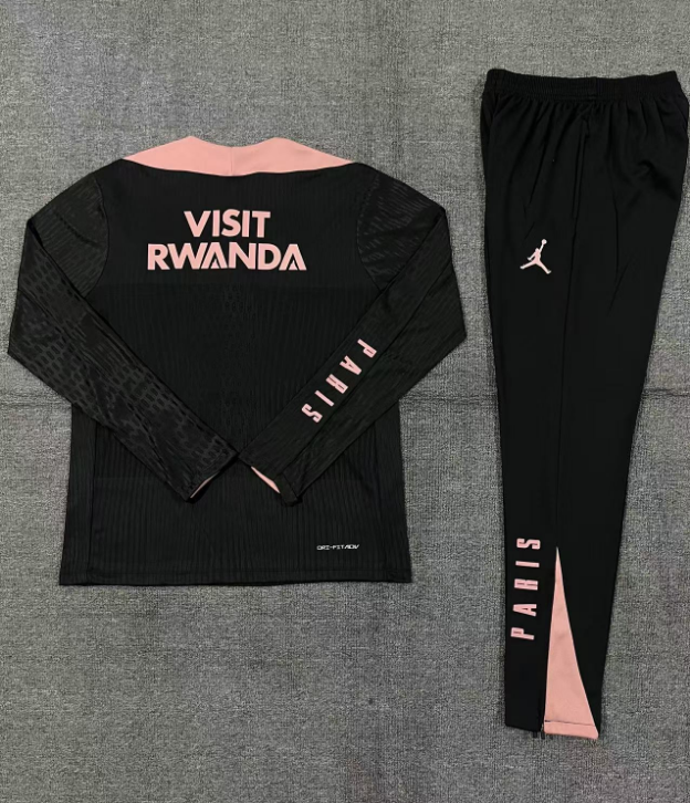 PSG Tracksuit   Black &amp; Pink 24/25