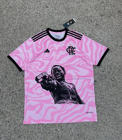Flamengo City of God Zé Pequeno Jersey - Pink Limited Edition