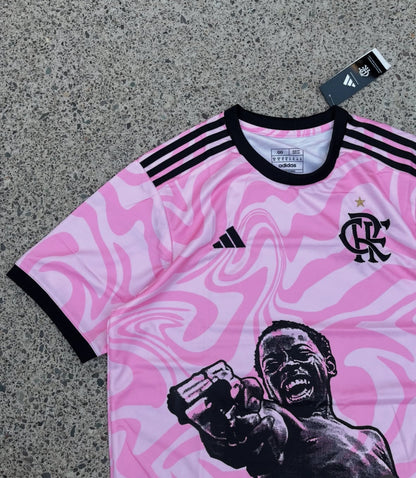 Flamengo City of God Zé Pequeno Jersey - Pink Limited Edition