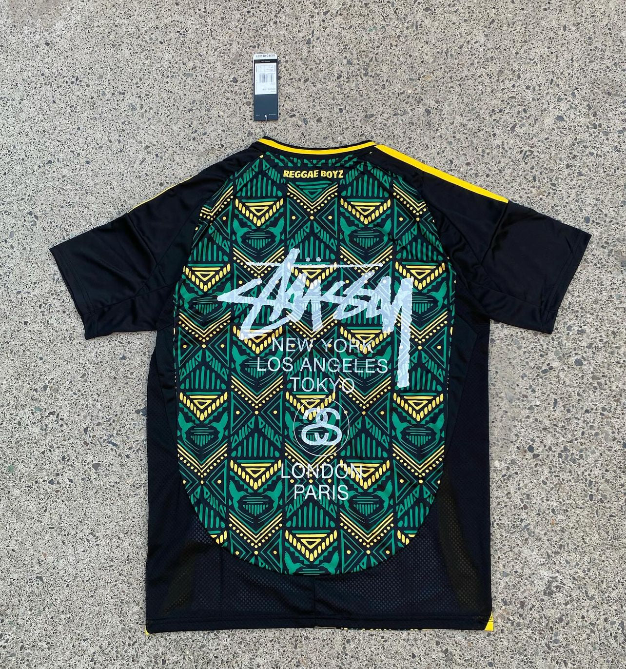 jamaica x stussy soccer jersey special edition 2024 2025