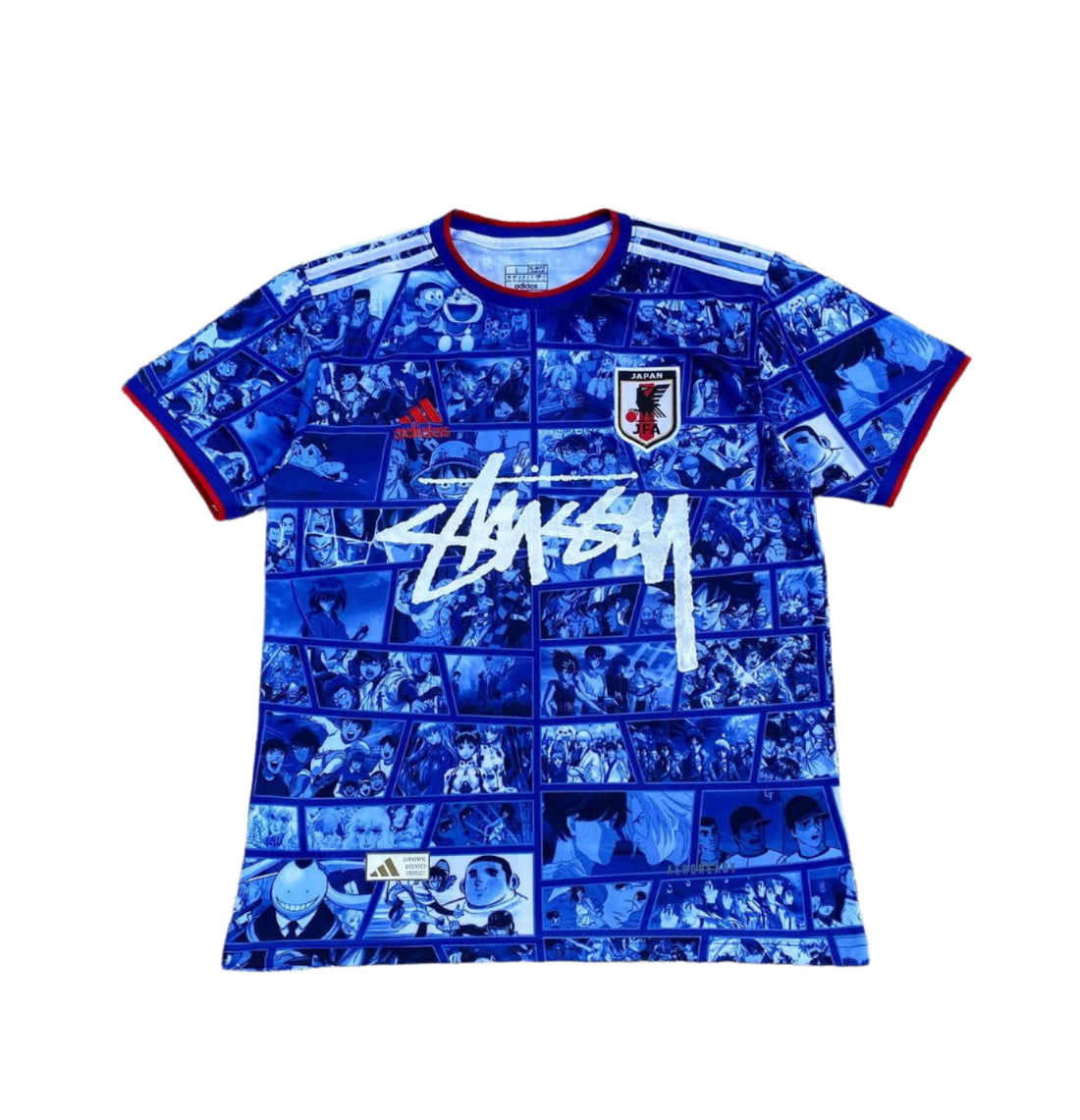 japan anime x stussy soccer jersey special edition1