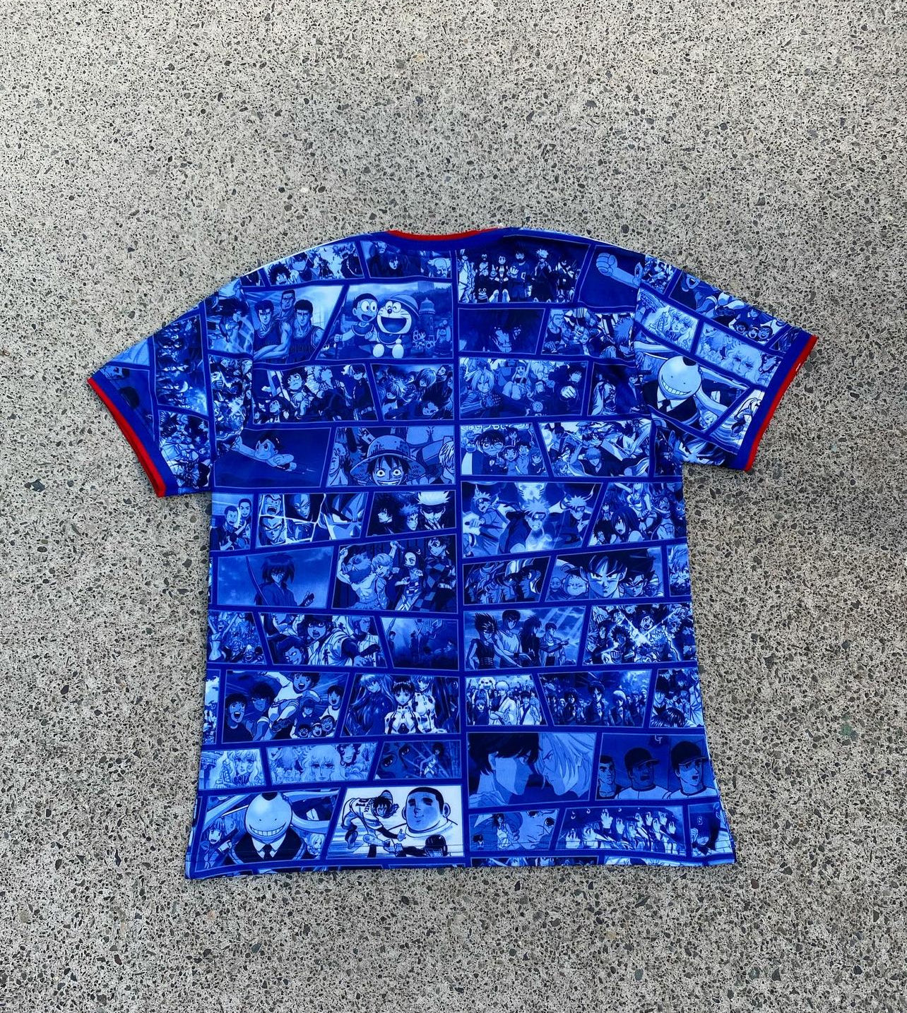 japan anime x stussy soccer jersey special edition1