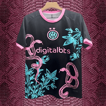 Inter Milan Rose Snake 2024 2025 Special Edition Shirt from the front