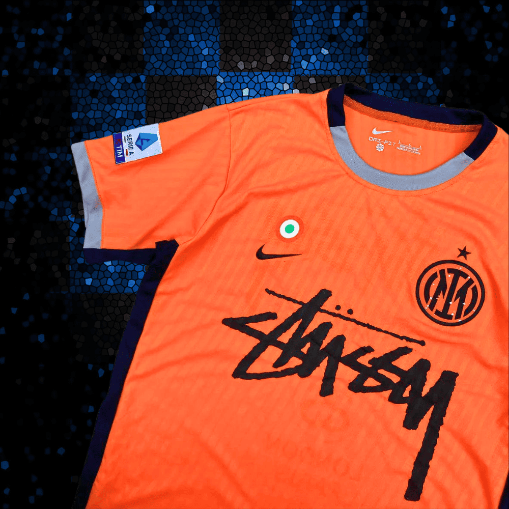 inter milan stussy jersey orange version
