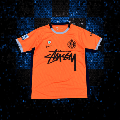 inter milan stussy jersey orange version