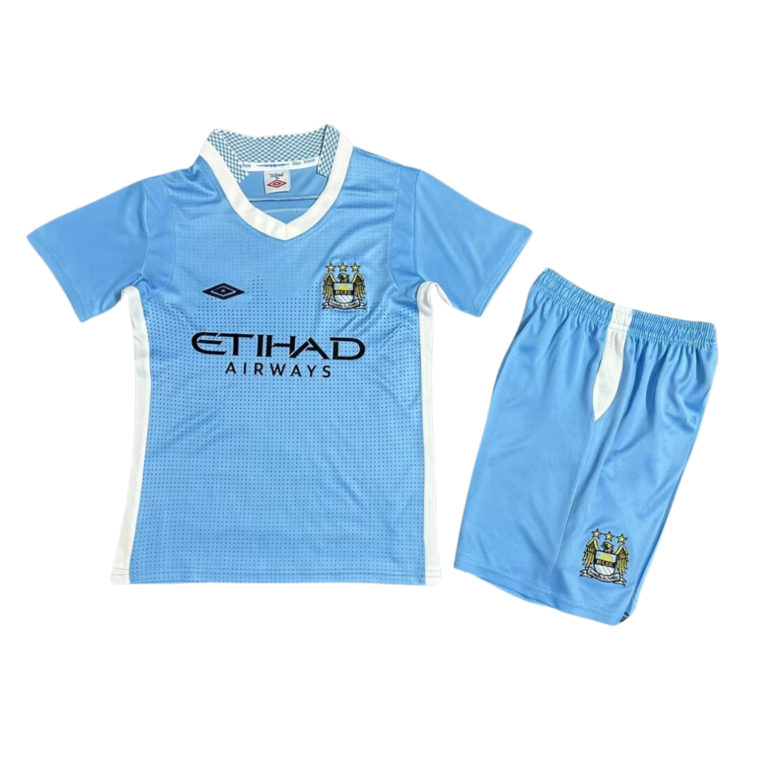 2011-2012 Manchester City Home Kids Kit