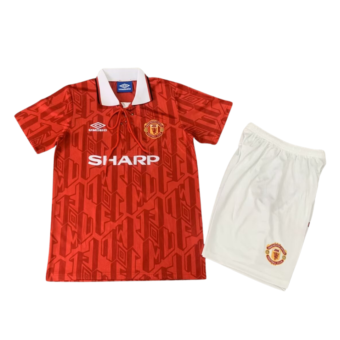 1992-1994 Manchester United Home Kids Kit