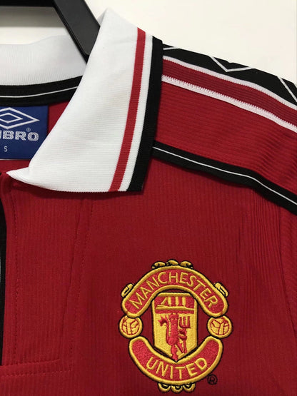 1998-1999 Manchester United Retro Jersey - Long Sleeve Home