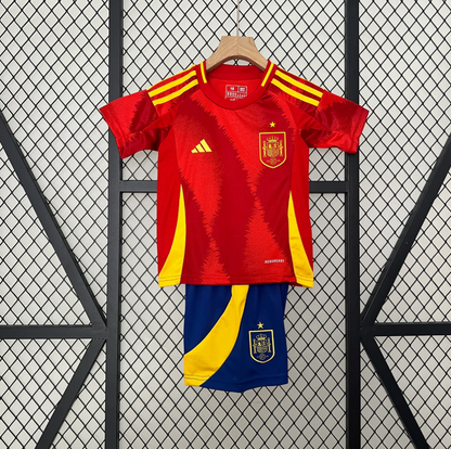 spain home kids soccer Shirt 2024 2025