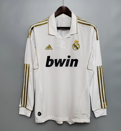 retro real madrid jersey long sleeves 2011 2012