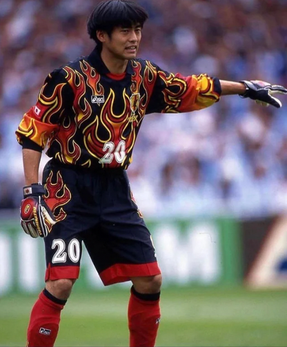 1998 Japan Fire Retro Goalkeeper Jersey