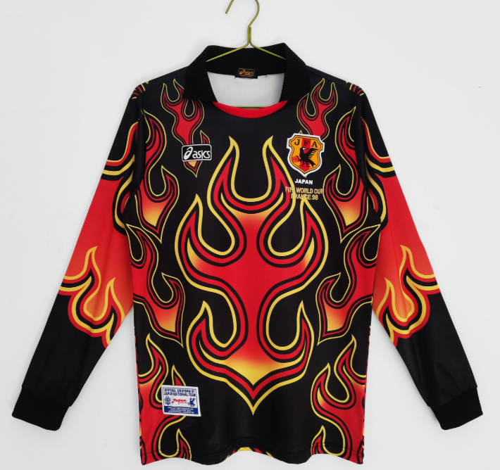 1998 Japan Fire Retro Goalkeeper Jersey