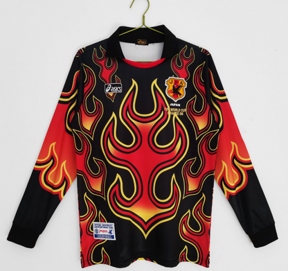 1998 Japan Fire Retro Goalkeeper Jersey