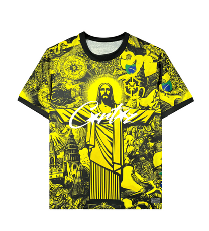 Brazil Jesus Corteiz Jersey - Yellow Special Edition