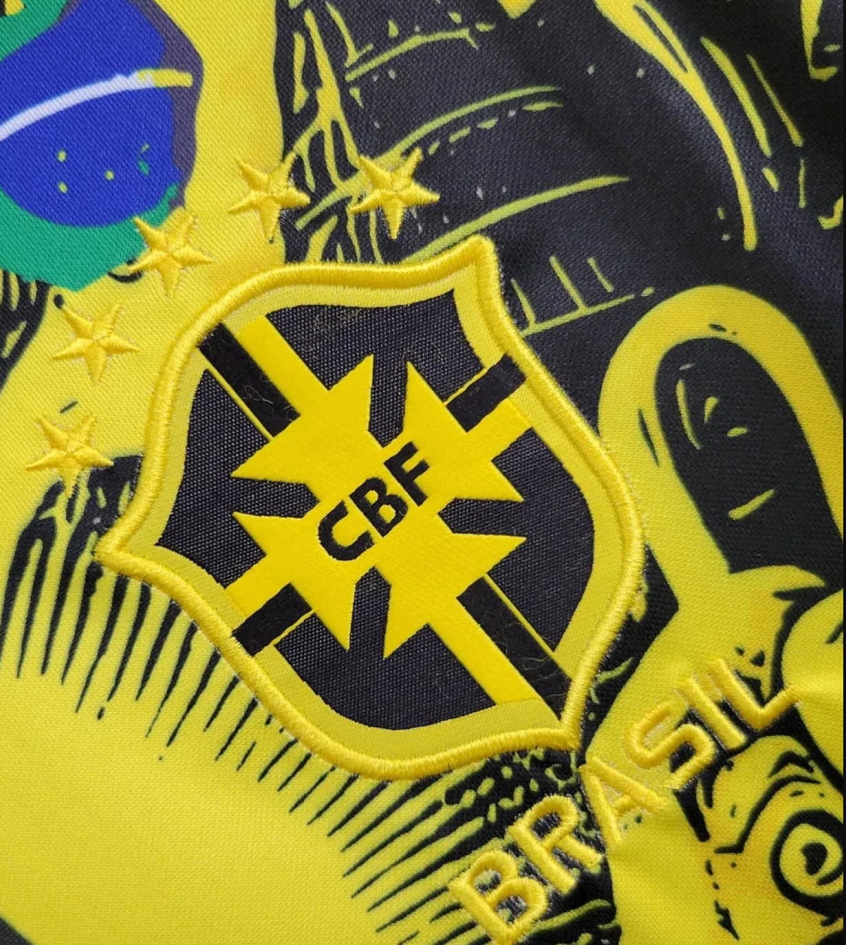 Brazil Jesus Corteiz Jersey - Yellow Special Edition
