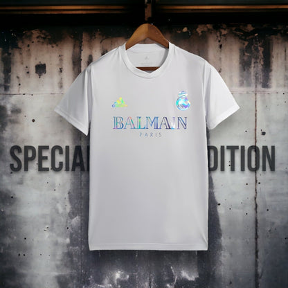 2023 24 real madrid white balmain special edition kit