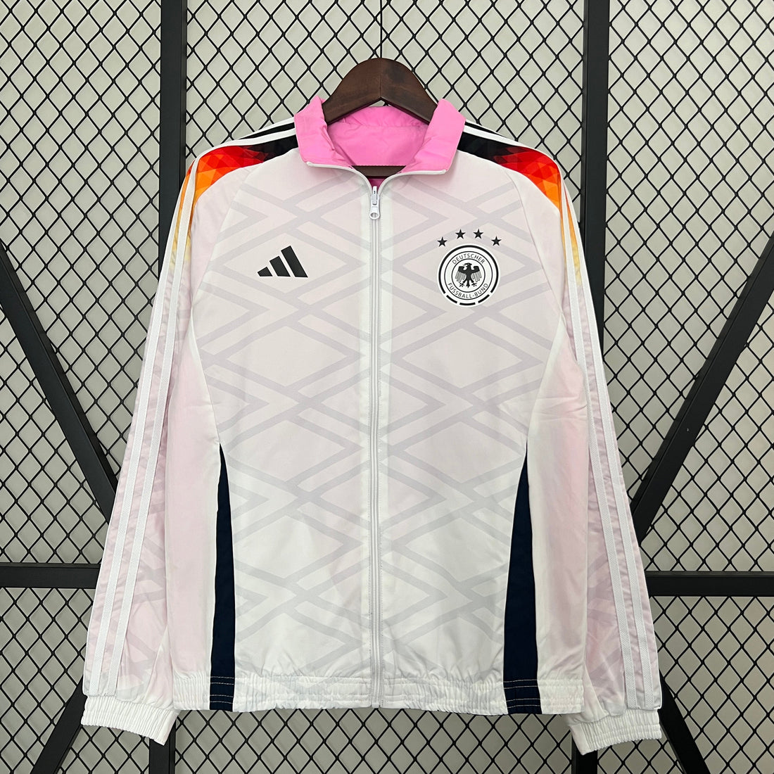 germany pink soccer windbreaker