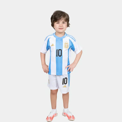 argentina home kids soccer Shirt 2024 2025 messi 10