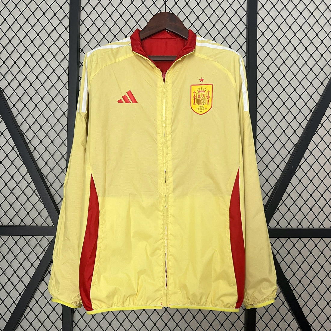 spain reversible soccer windbreaker
