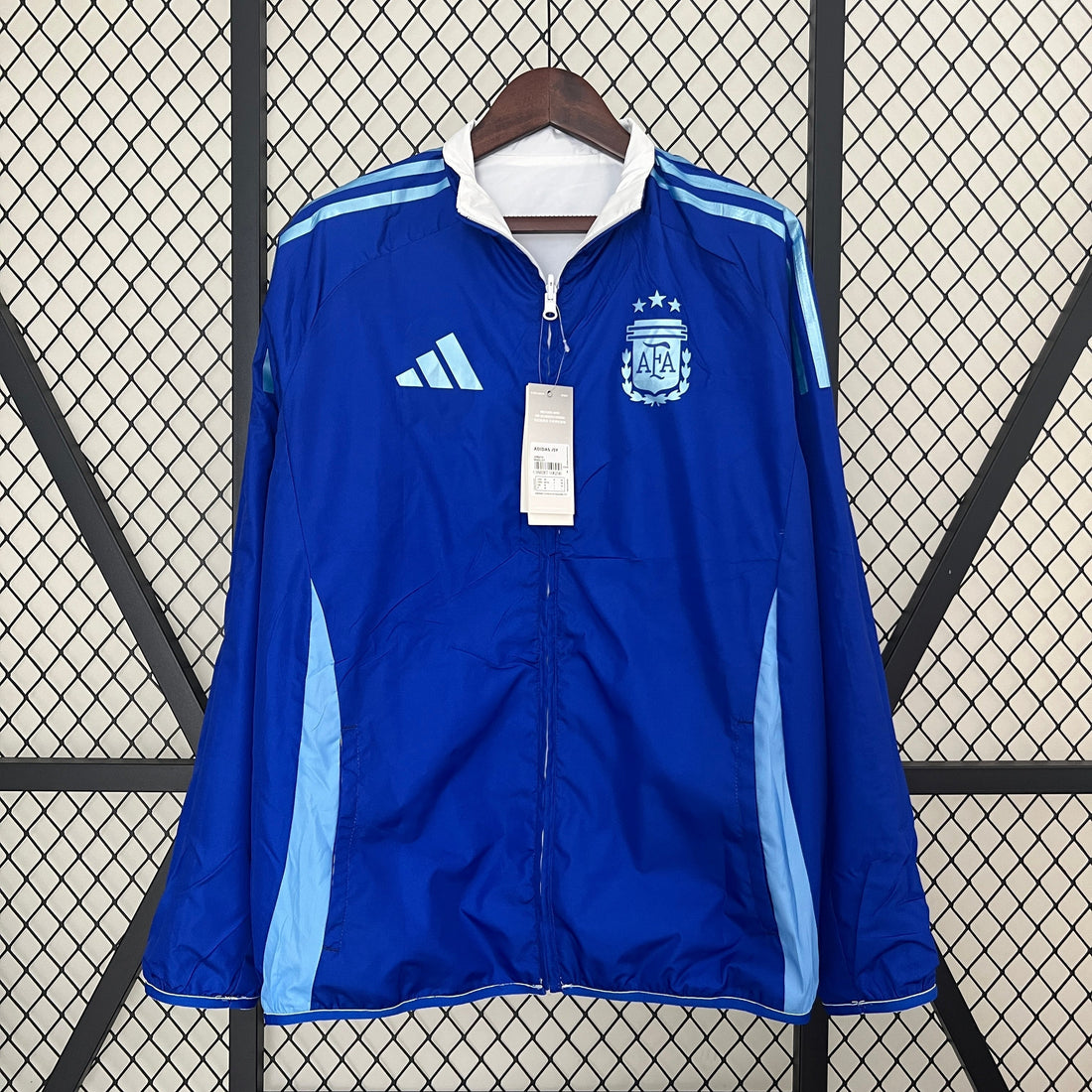 argentina reversible soccer windbreaker