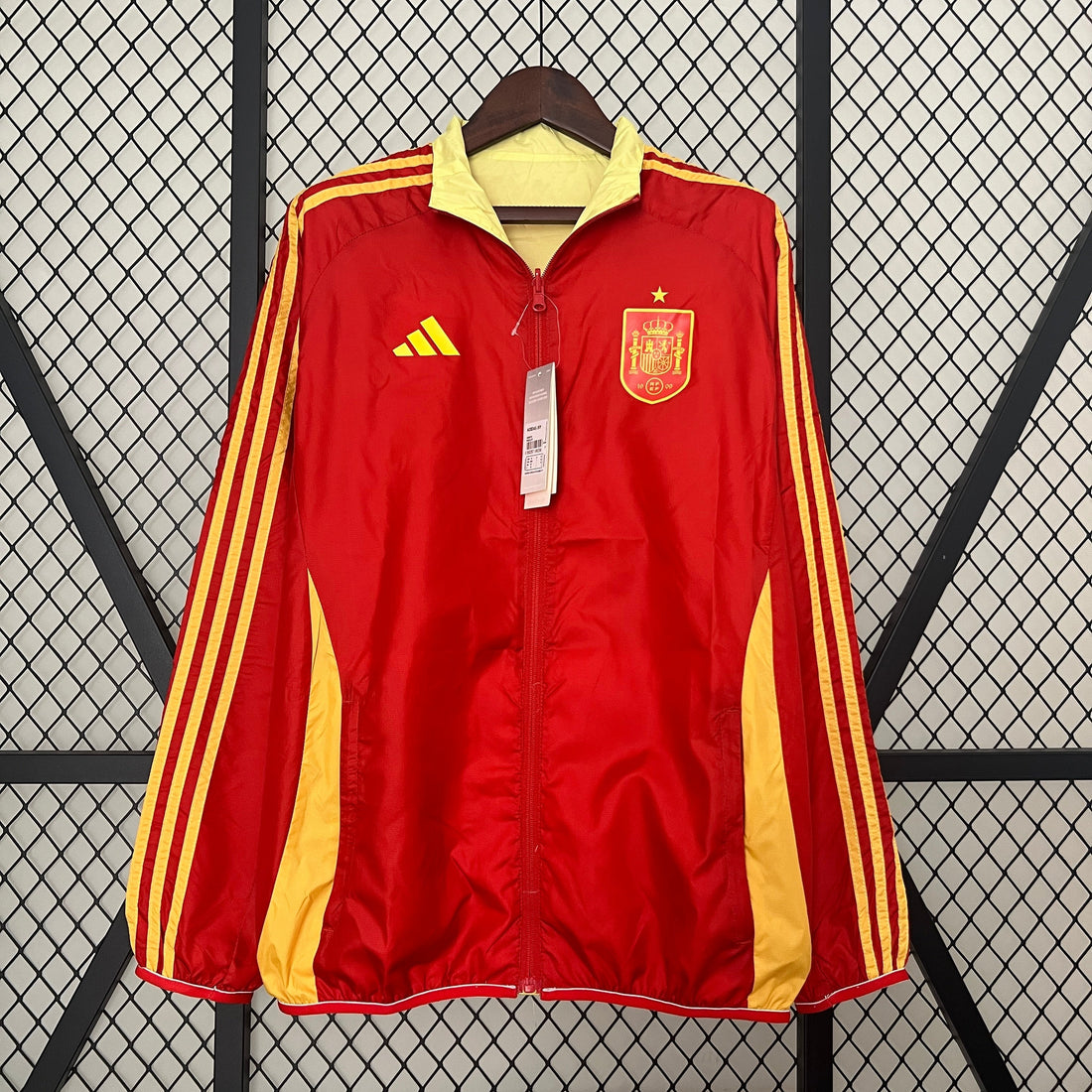 spain reversible soccer windbreaker