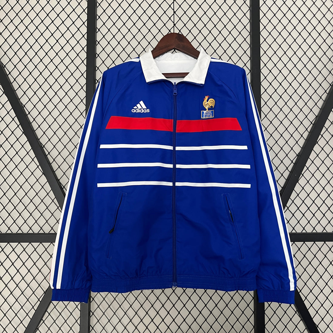 france reversible soccer windbreaker