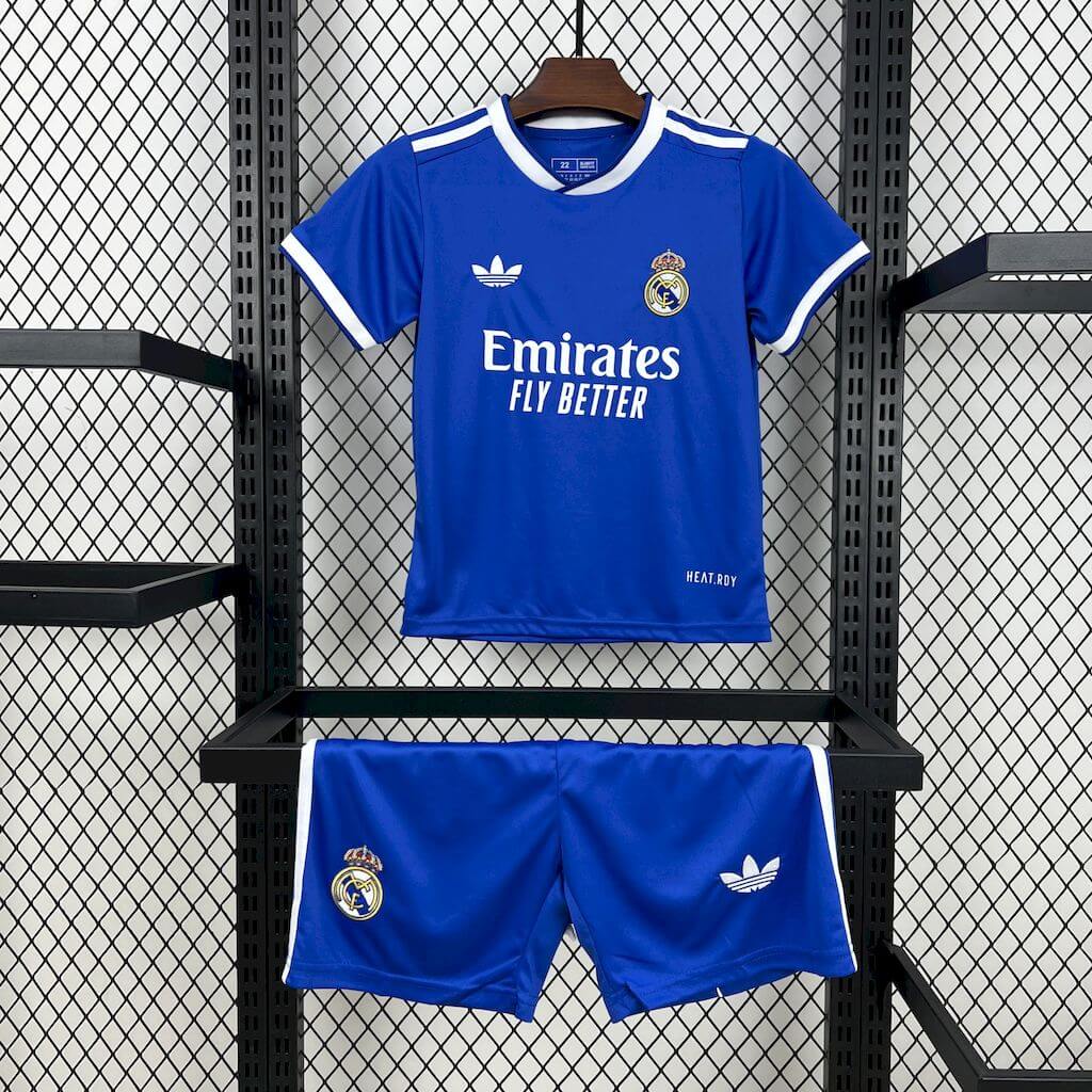 2025-26 Real Madrid Kids Football Kit Third