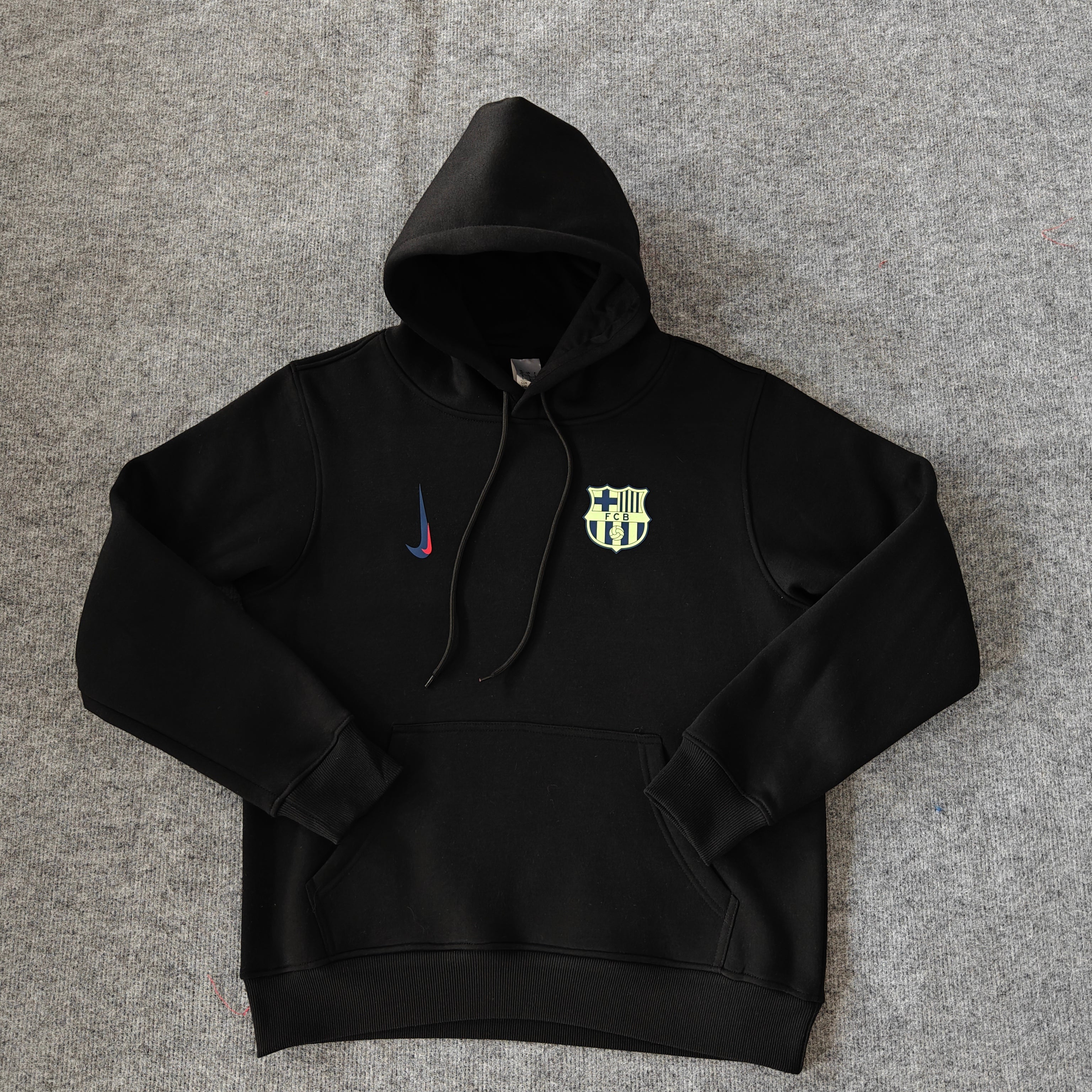 barcelona soccer hoodie black