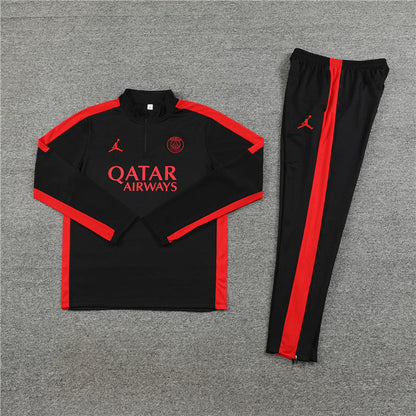 psg tracksuit black red