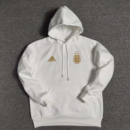 argentina messi soccer hoodie white