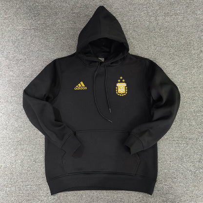 argentina messi soccer hoodie black