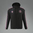 inter miami soccer windbreaker black