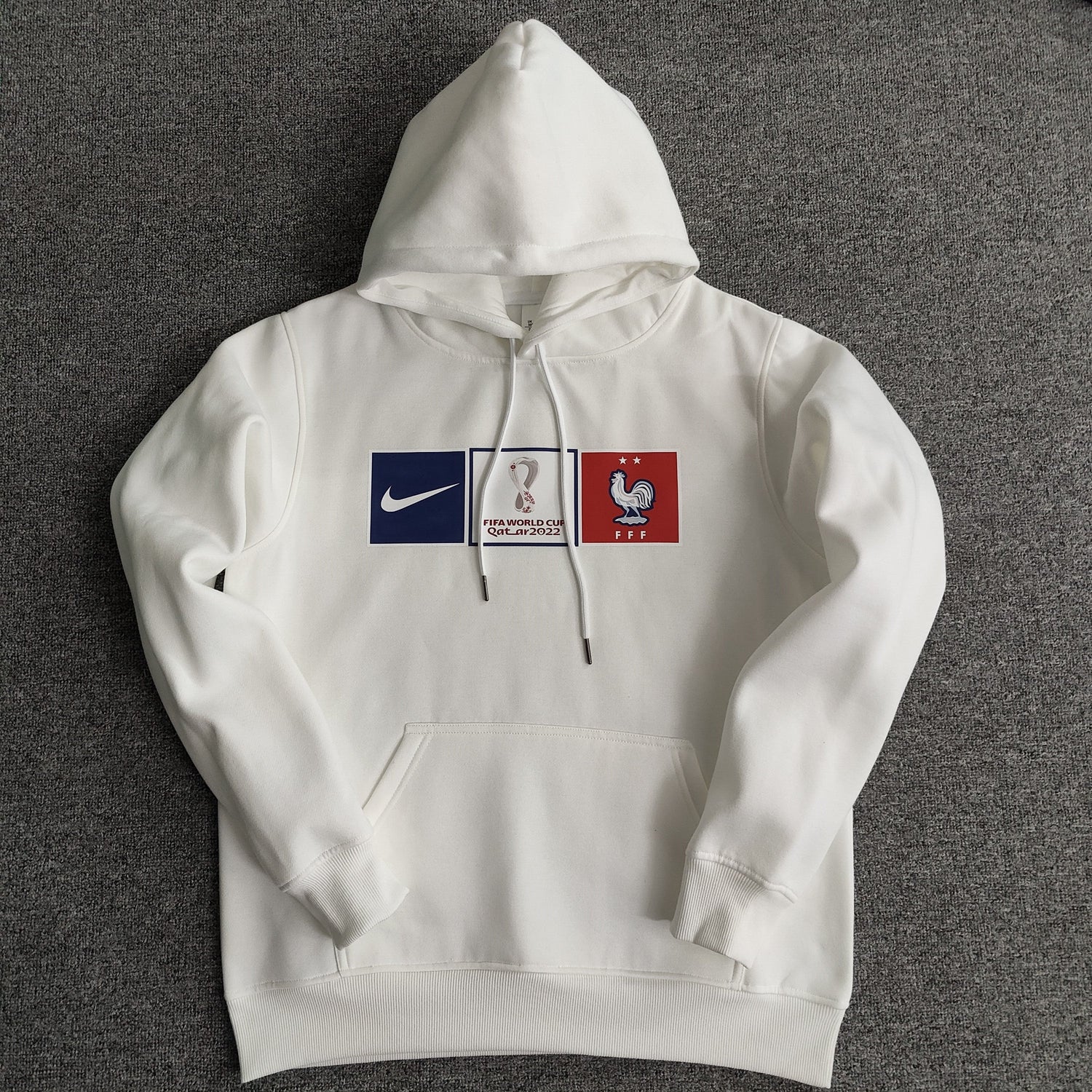 france world cup soccer hoodie white