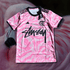 stussy flamengo shirt pink