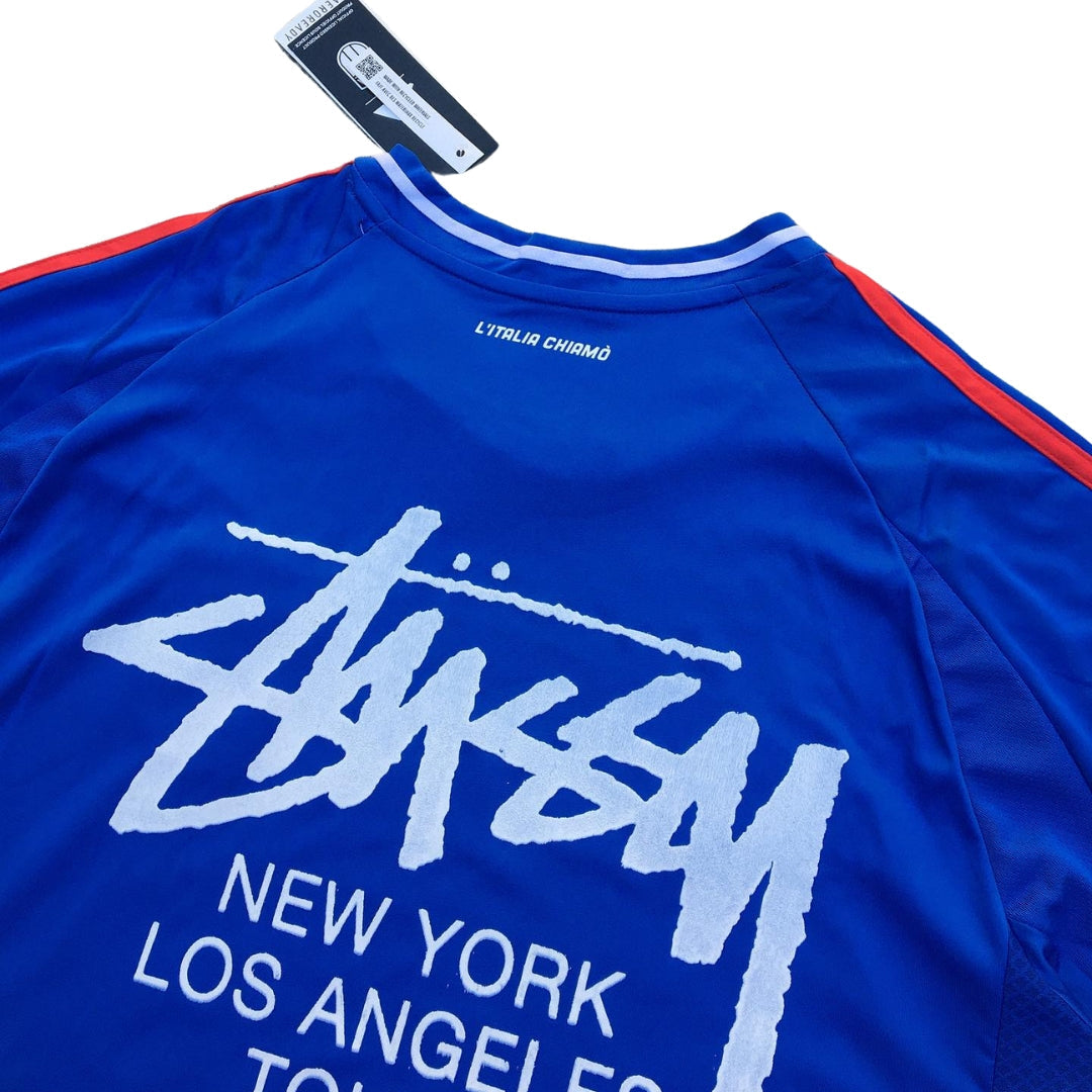 maillot stussy edition italie bleu